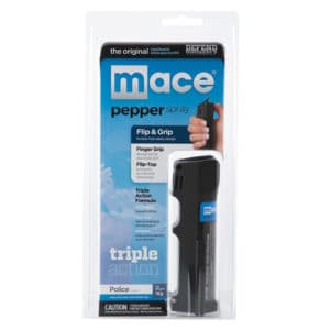Mace Triple Action Police Pepper Spray Viewed in Packaging