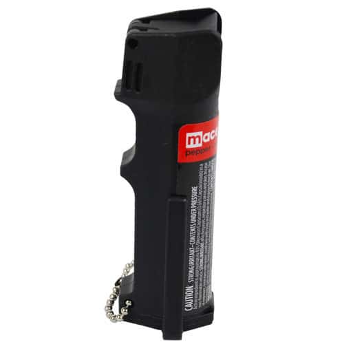 Mace Police Pepper Spray Side View of Molded Hand Grip