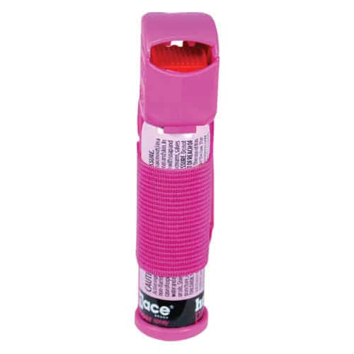 Pink Mace®Pepper Spray for Joggers Front View of Spray Nozzle