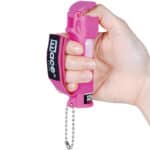 Pink Mace Jogger Pepper Spray Viewed in Hand
