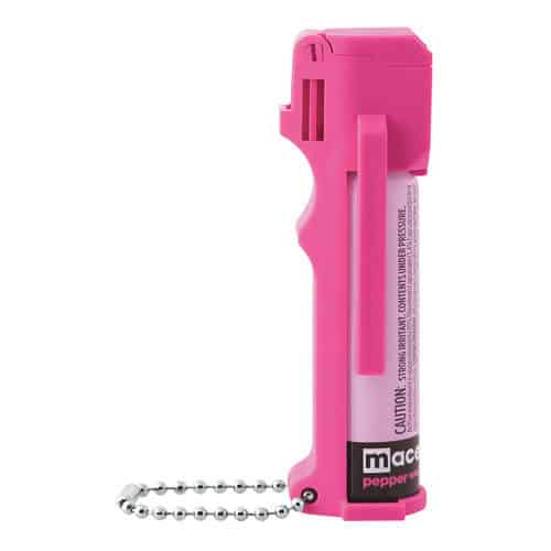 Mace® Personal Model Hot Pink 10% Pepper Spray Key Chain Side View