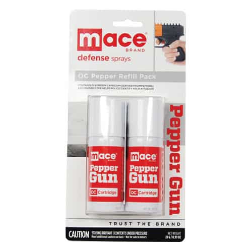 Mace OC Pepper Spray Refills for Pepper Gun Viewed in Packaging