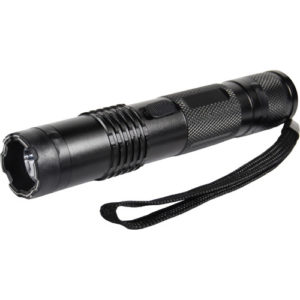 15 Million Volt BashLite Stun Gun Flashlight Side View with Wrist Strap