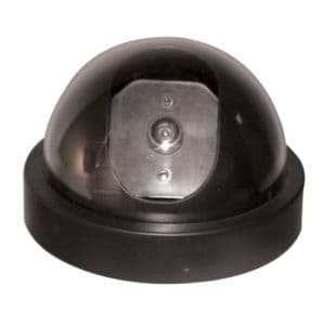 Black Dummy Dome Camera with LED View of the Dome and Camera