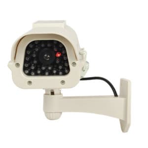 White Solar Dummy Camera Front View