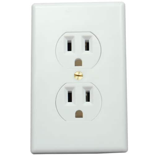 Front View Diversion Safe Disguised as Wall Socket