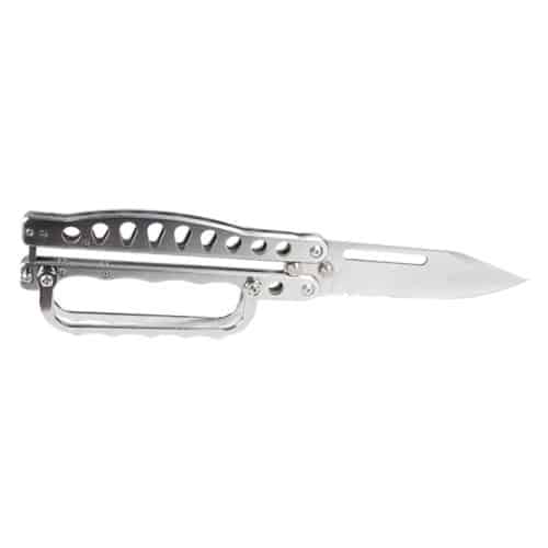 View of Opened Butterfly Trench Knife with Knuckle Guard