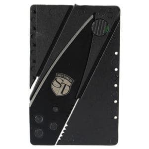 Credit Card Knife View of Steel Blade