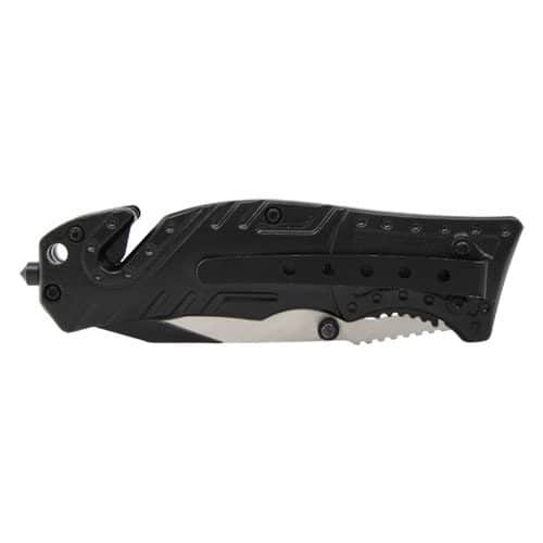 Side View of Tactical Survival Folding Pocket Knife with Assisted Open