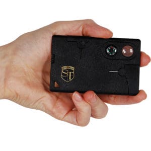 Multi Purpose Pocket Survival Card Viewed in Hand