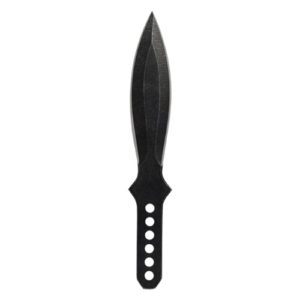 Black 7.5″ 440 Stainless Steel Beginner Throwing Knife Front View