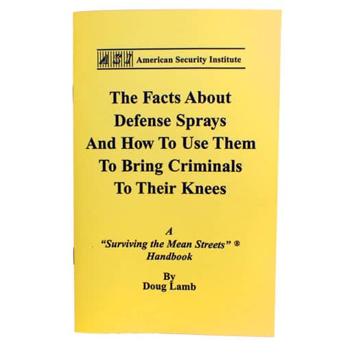 Tactical Self-defense Pepper Spray Training Book Front Cover View