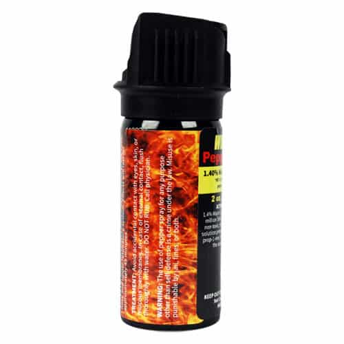 2 Ounce Flip Top Wildfire™ 1.4% MC Sticky Pepper Spray Gel Side View