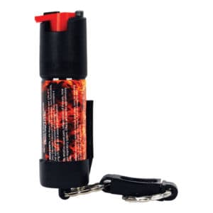 Wildfire™ Pepper Spray With Belt Clip and Quick Release Keychain Back View