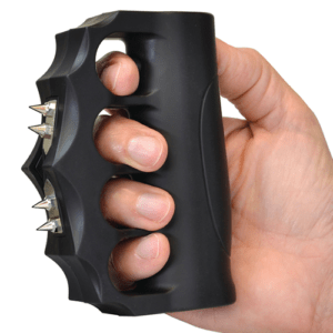 ZAP Blast Knuckles Extreme Stun Gun Close up View in Hand