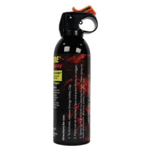 Wildfire™ 1.4% MC Pepper Spray 16 Ounce Fogger Fire Master Model Side View Direction of Use