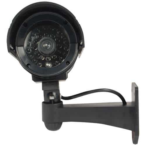 Black Fake Bullet Style Infrared Dummy Camera Front View