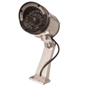 Fake Black Bullet Style IR Dummy Camera Left Front Angle View