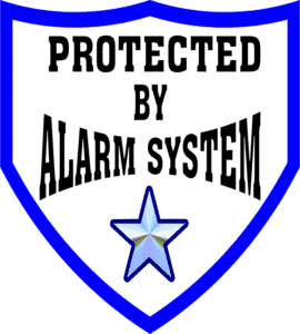 Protected by Alarm System Logo
