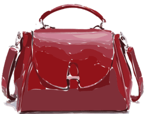 Front View of a Red Purse - Protect your Purse