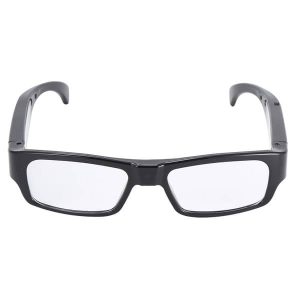 HD Spy Camera Glasses shown in the open position.