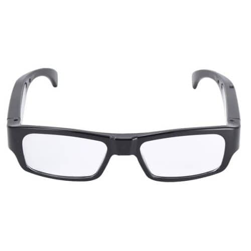 HD Spy Camera Glasses shown in the open position.